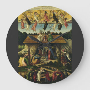 Grande Horloge Ronde Nativité mystique par Sandro Botticelli