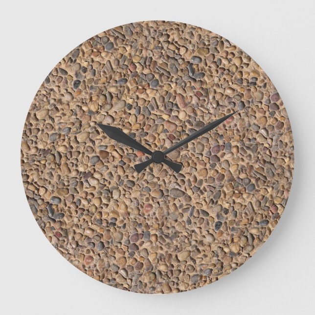 Grande Horloge Ronde Nature Pebble Rocks Photo (Recto)