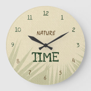 Grande Horloge Ronde Nature Time Botanique
