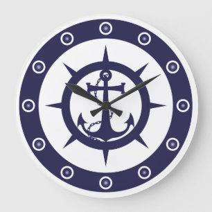 Grande Horloge Ronde Nautical Anchor
