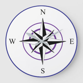 Grande Horloge Ronde Nautical Compass Face