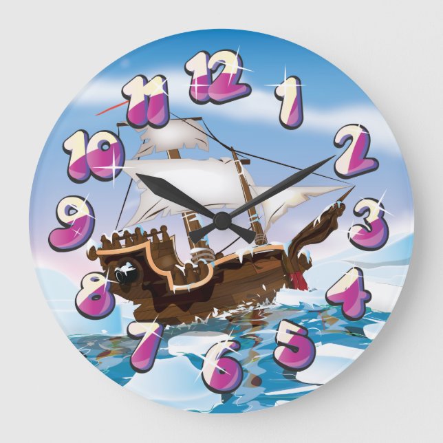 Grande Horloge Ronde Navire de brise-glace (Recto)