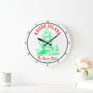 Grande Horloge Ronde Navire de l'océan de Rhode Island