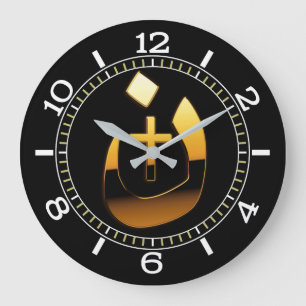 Grande Horloge Ronde Nazaréen et cadran chrétiens de solidarité de