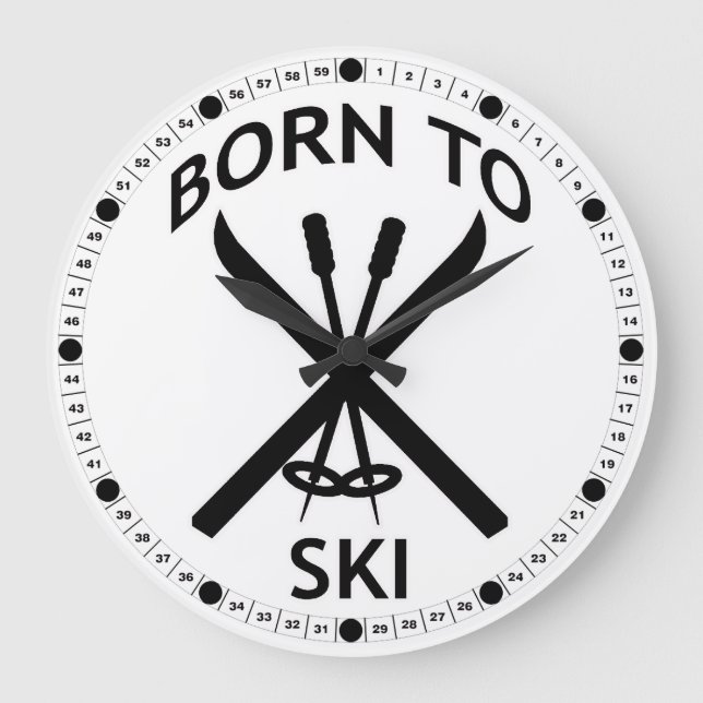 Grande Horloge Ronde Né à Ski (Recto)