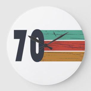 Grande Horloge Ronde Né en 1970 cadeau d'anniversaire vintage