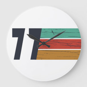 Grande Horloge Ronde Né en 1977 cadeau d'anniversaire vintage