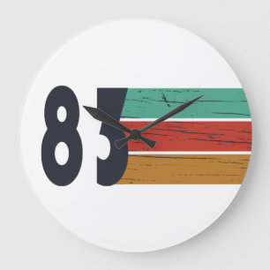 Grande Horloge Ronde Né en 1983 cadeau d'anniversaire vintage