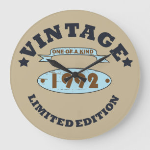 Grande Horloge Ronde né en 1992 cadeau d'anniversaire vintage