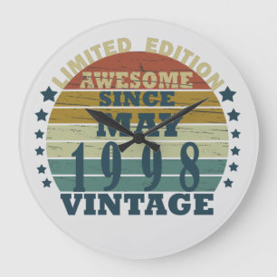 Grande Horloge Ronde Né en mai 1998 anniversaire vintage