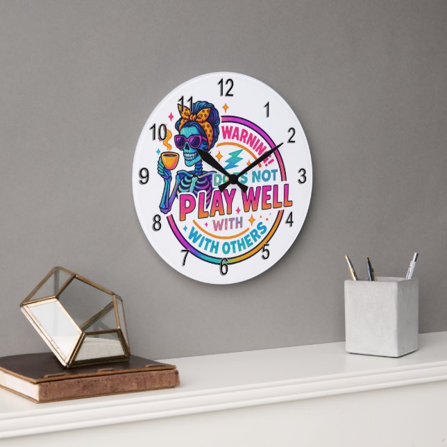 Grande Horloge Ronde Ne Joue Pas Bien... (Bureau)