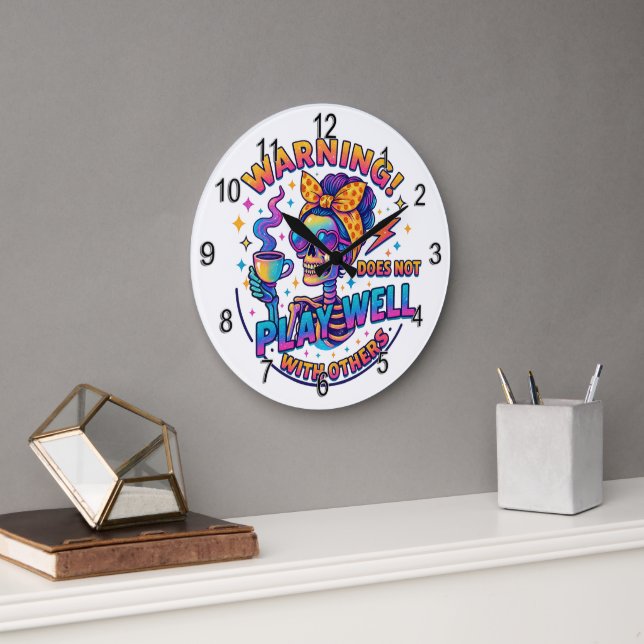 Grande Horloge Ronde Ne Joue Pas Bien... (Bureau)