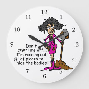 Grande Horloge Ronde Ne me manque pas