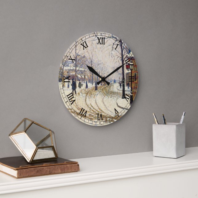 Grande Horloge Ronde Neige, Boulevard de Clichy, Paris de Paul Signac (Bureau)