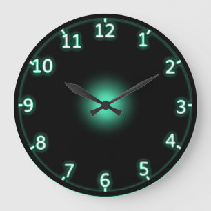 Grande Horloge Ronde Neon