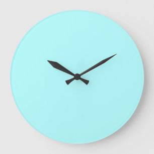 Grande Horloge Ronde Neon Light Blue Best Complementary Color