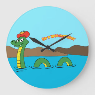 Grande Horloge Ronde Nessie (monstre de Loch Ness)