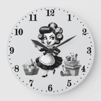 Grande Horloge Ronde Nettoyage vintage