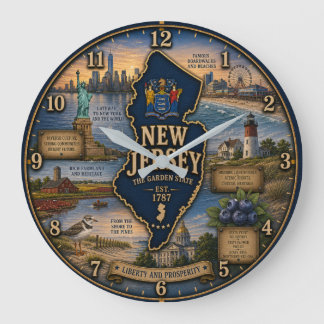 Grande Horloge Ronde New Jersey Garden State Coastal Lighthouse Rustic