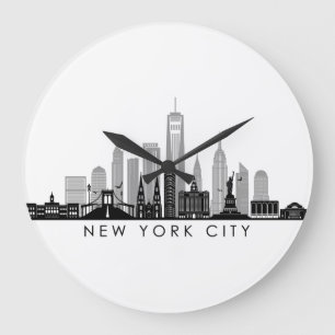 Grande Horloge Ronde NEW YORK Manhattan USA City Skyline