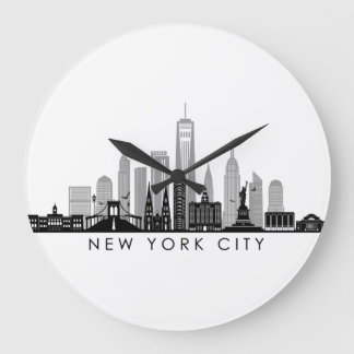 Grande Horloge Ronde NEW YORK Manhattan USA City Skyline