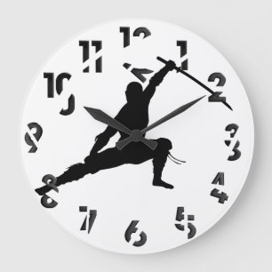 Grande Horloge Ronde Ninja