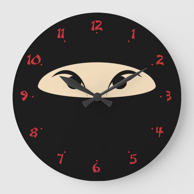 Grande Horloge Ronde Ninja Face (Recto)