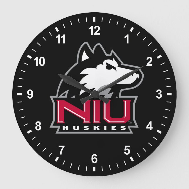 Grande Horloge Ronde NIU Huskies (Recto)
