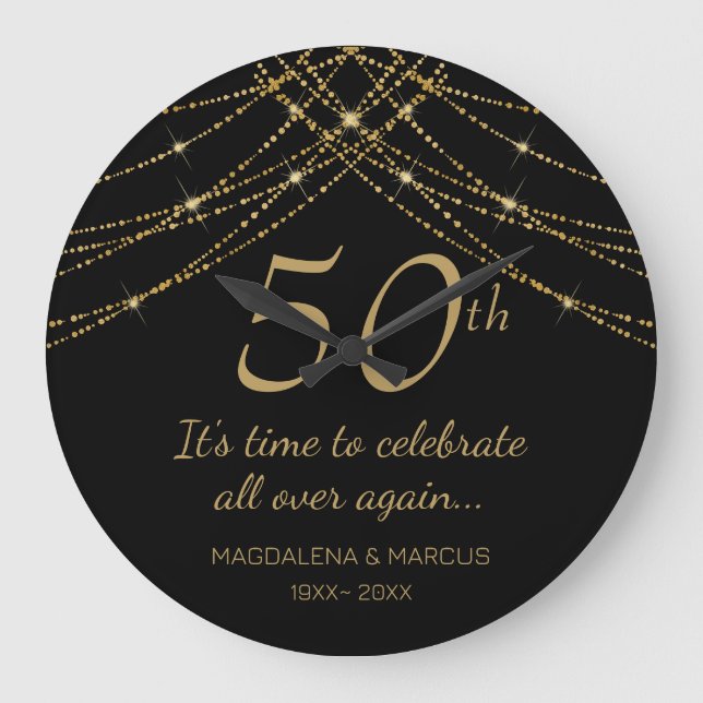 Grande Horloge Ronde Noces de fil d'or (Recto)