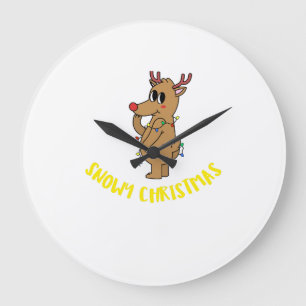 GRANDE HORLOGE RONDE NOËL ENNEIGÉ