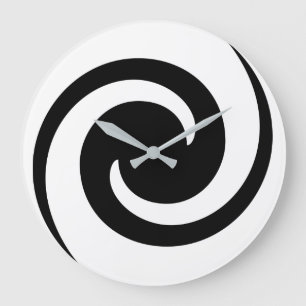 Grande Horloge Ronde Noir cool