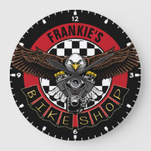 NOM customisé Biker Motorcycle Vélo Magasin Garage