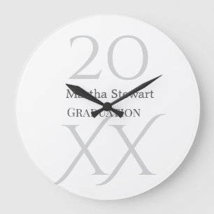 Grande Horloge Ronde nom de remise de diplôme gras 20XX félicitations a