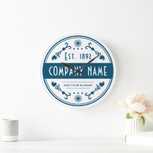 Grande Horloge Ronde Nom d'entreprise établie, Décoratif
