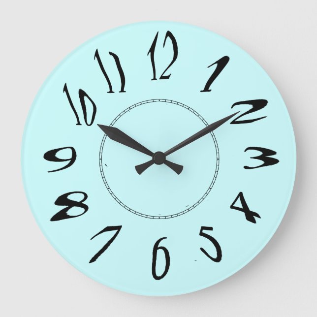 Grande Horloge Ronde Nombre déformé (Recto)