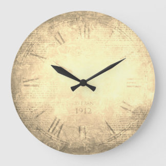 Grande Horloge Ronde nombre victorien vintage