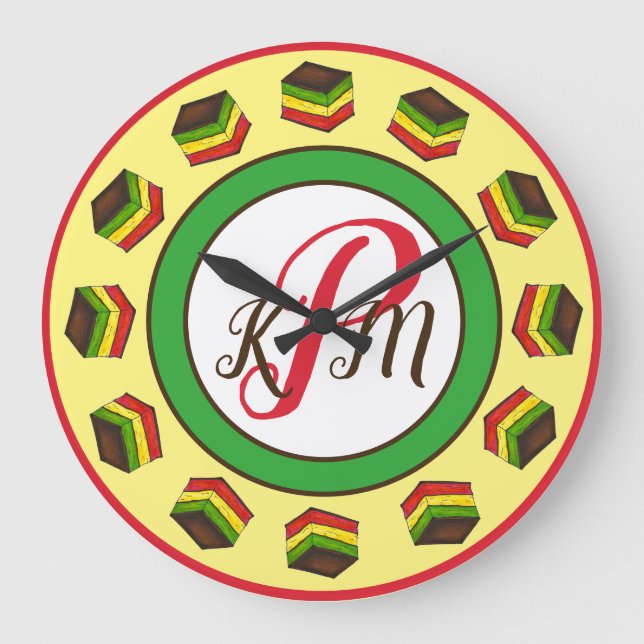 Grande Horloge Ronde Nonna's Kitchen Italian Bakery Rainbow Cookies (Recto)