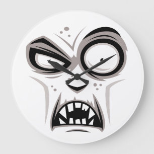 Grande Horloge Ronde Nosferatu Vampire Face