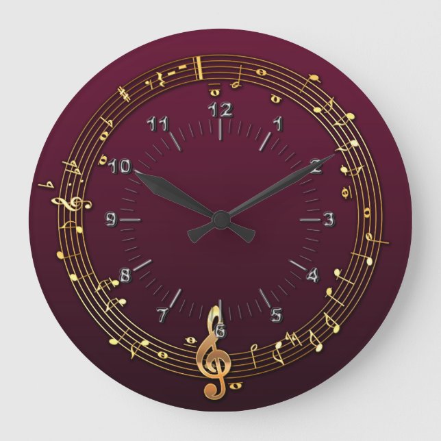 Grande Horloge Ronde Notes musicales (Recto)