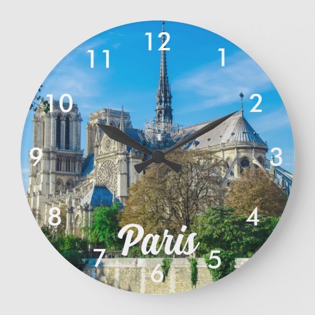 Grande Horloge Ronde Notre Dame de Paris en France (Recto)