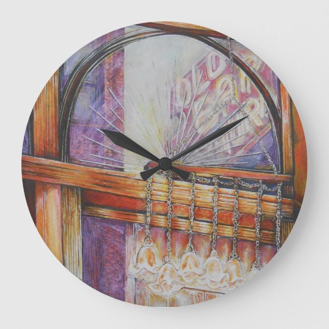 Grande Horloge Ronde Nous sommes tous des papillons volant autour de la (Recto)