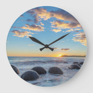 Grande Horloge Ronde Nouvelle-Zélande, île du Sud, boules de Moeraki