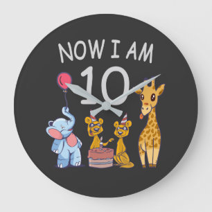 Grande Horloge Ronde Now I, 10 ans d'âge 10 Birthday