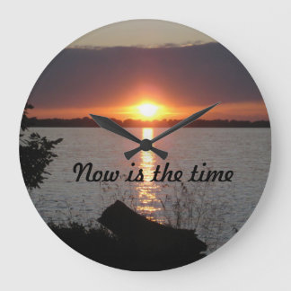 Grande Horloge Ronde Now is the Time Wall Clock