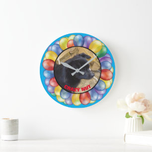 GRANDE HORLOGE RONDE NUAGE CRAZY