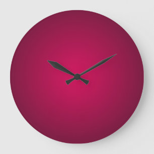 Grande Horloge Ronde Nuances de dégradé de vin de Bourgogne riche