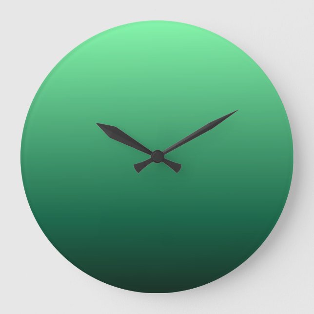 Grande Horloge Ronde Nuances de vert émeraude  (Recto)