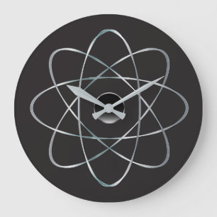 Grande Horloge Ronde Nucléaire atomique moderne du milieu du siècle