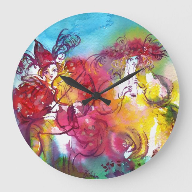 Grande Horloge Ronde NUIT DU CARNAVAL / Mascarade vénitienne, Musique d (Recto)