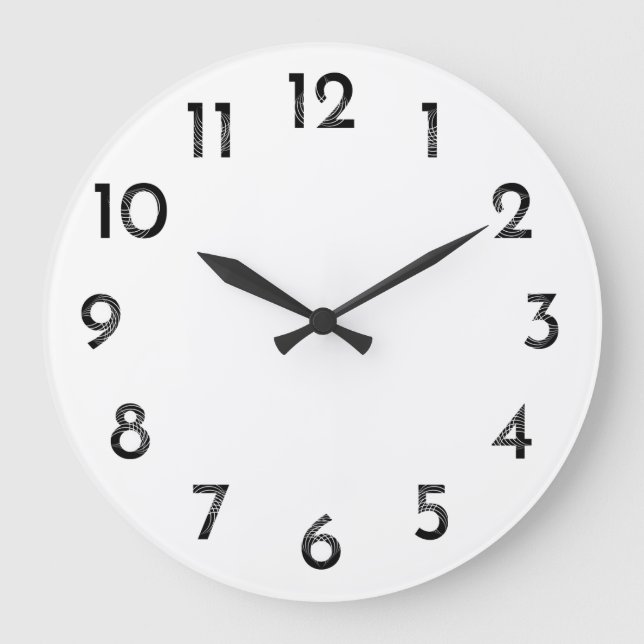 Grande Horloge Ronde numéro noir de cadran (Recto)